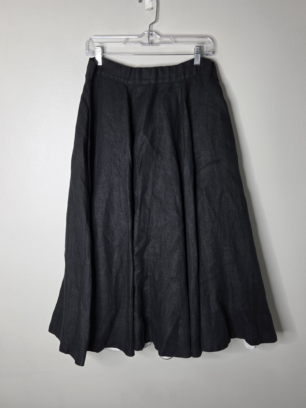 Son De Flor Linen A-Line Full Maxi Skirt